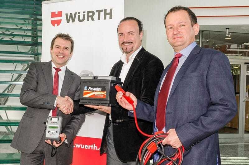 Alfred Wurmbrand (Würth), Gerald Kumnig (ARBÖ), Wolfgang Rieder (Würth) (v.l.).